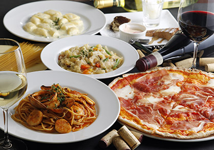 Variety of Italian Food